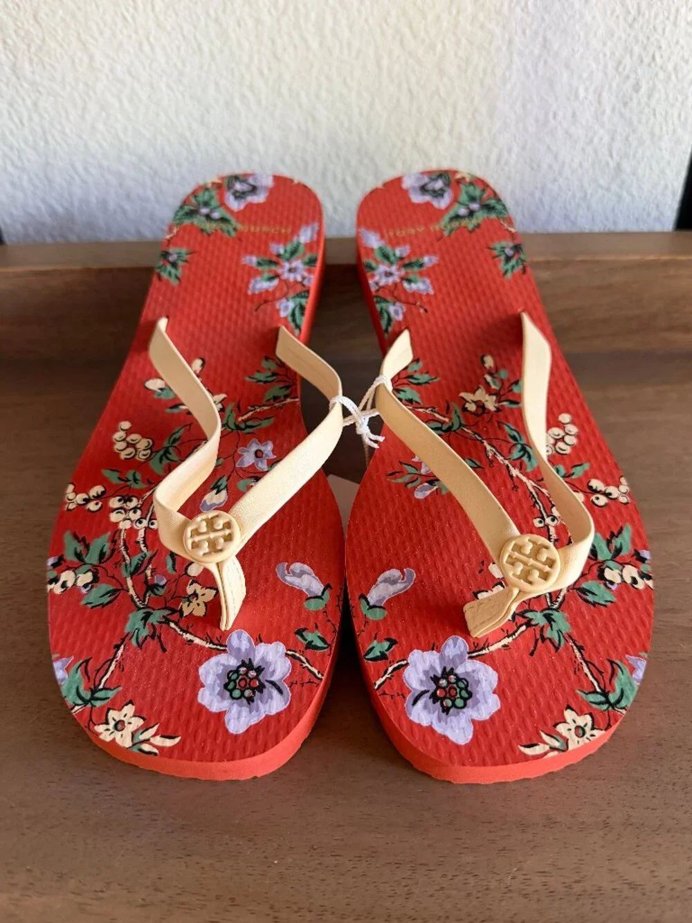 TORY BURCH flip-flops in Lyonnaise floral print NEW Sz.6